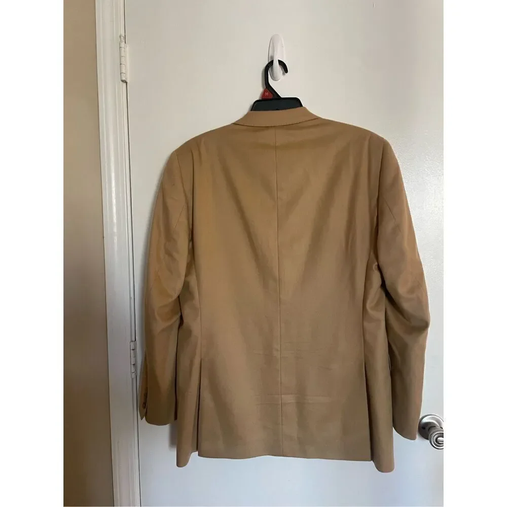 Jack Victor 100% Cashmere Men’s Blazer Sport Coat Light Brown 42L